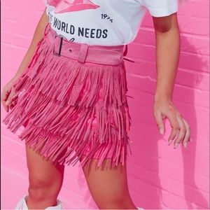 Rhinestone diva fringe skirt from whiskey darling